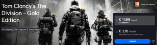 Tom Clancy's The Division Gold Edition voor €2,10 bij Ubisoft