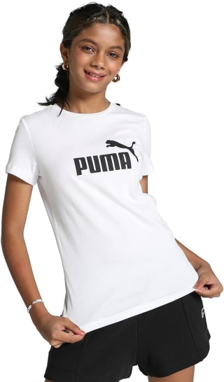 Puma Essentials Logo T-shirt voor meisjes voor €7,58 bij Amazon