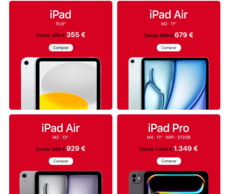 iPad 10,2" (9ª gen.) 256GB WiFi Plata por 299€ mas iPad en oferta en descripción