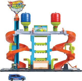Hot Wheels City Mega torre lavado de coches Pista para vehículos por 24,87€