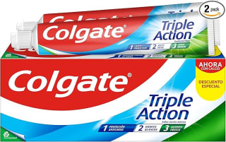 8 pastas dientes Colgate Triple Acción por 7,50€