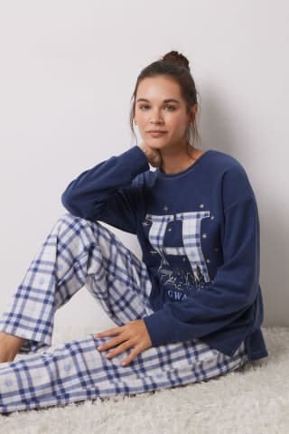 Pijama polar de cuadros Harry Potter para Mujer por 11.99€