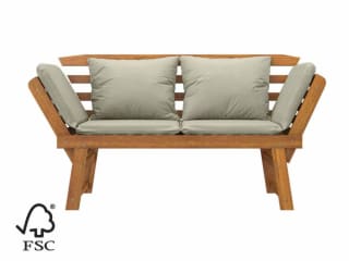 Banco de madera Acacia para jardín por solo 119,99€ en Lidl