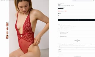 Body de tul con bordado de corazón Etam por solo 22,99€