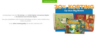 30% korting op alle big boxen bij 999 Games