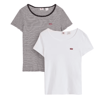 Pack de 2 camisetas Levi's Mujer por 14,34€