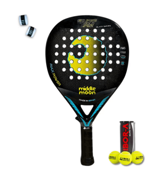 Pala de pádel Middle Moon ECLIPSE 7 GOLD ATTACK BLACK SERIES por solo 69,65€