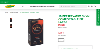 Preservatifs Manix Skyn Large *10 à 2,99€