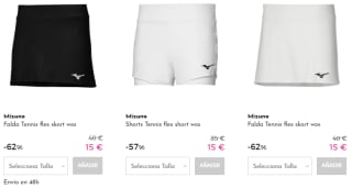 MIZUNO - Prendas deportivas por 12€ y 15€