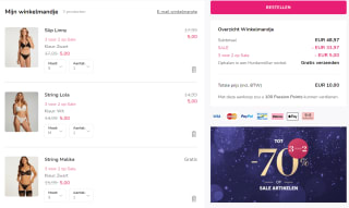 3 halen 2 betalen op de sale van Hunkemöller