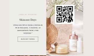 5€ de descuento, 3 muestras, un asesoramiento facial y más sorpresas