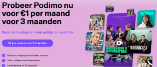 3 maanden Podimo aan €1 per maand