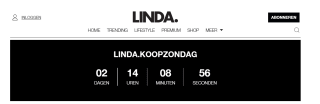 Linda Koopzondag 26 mei met kortingen van 20% of meer