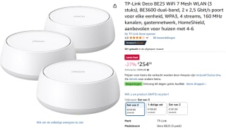 TP-Link Deco BE25 WiFi 7 Mesh WLAN (3 stuks) voor €254,80 bij Amazon