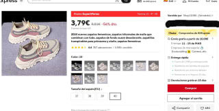 zapatos informales de malla por 3,79€