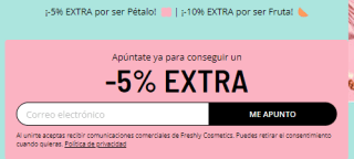 5% dto extra y más en Freshly Cosmetics