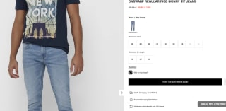 Only & Sons ONSWARP SKINNY - Jeans Skinny Fit voor €20 bij Only & Sons