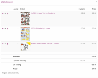 15% factuurkorting bij Knipvellenoutlet