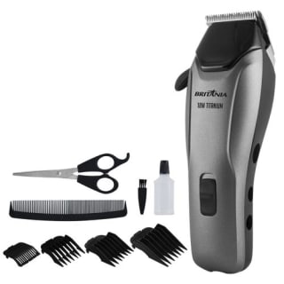 Cortador de Cabelos da Britânia, modelo BCR18T Titanium - R$ 49,90