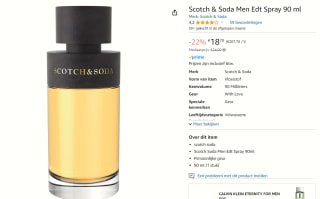 SCOTCH & SODA MEN Eau de toilette 90 ml voor €18,70 bij Amazon