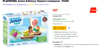 Playmobil 1.2.3 Junior Aqua Disney Vaiana’s catamaran voor €15,26 bij Bol