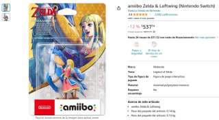 amiibo Zelda & Loftwing por $537 en Amazon