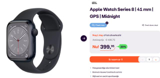 Apple Watch Series 8 - Smartwatch voor €399,95 bij Ibood