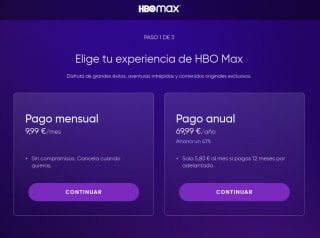 Descuento 41% eligiendo el Plan Anual HBO Max