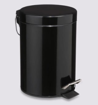 Basurero Negro Metal 3Lt por $7.591
