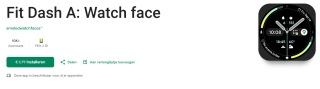 Fit Dash A: Watch face gratis voor Android