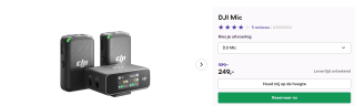 DJI Mic voor €249 bij CameraNu