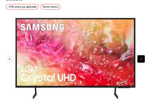 TV LED 50" Samsung TU50DU7175UXXC UHD 4K Procesador Crystal 4K por 330,65€