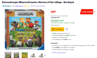 Minecraft junior: Heroes of the village bordspel voor €19,99 bij Bol