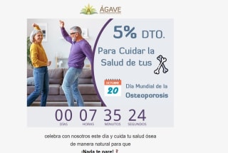 5% descuento extra para productos para cuidado oseo