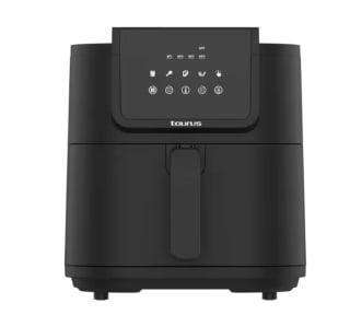 Freidora TAURUS de Aire Sin Aceite 8 L 1.700W 240V Temporizador Digital 60 mins Temperatura Ajustable 5 Menús Predefinidos Pantalla Táctil por 66,32€