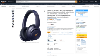 Soundcore de Anker Q30 Cascos Inalámbricos Bluetooth por 55,99€