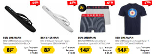 Sport-Korting sale met tot 67% korting op alles van Ben Sherman-