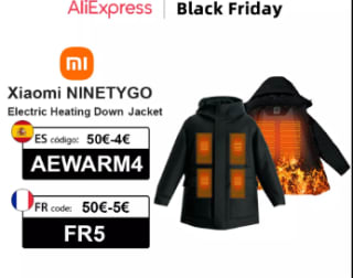 Chaqueta con calefacción eléctrica unisex a 79.14€