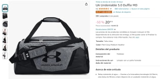 Bolsa deporte UA Undeniable 5.0 Duffle MD por 20€