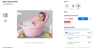 Bañera Rígida Kiokids en varios colores por 9,99€