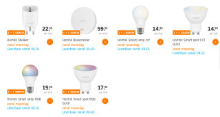 1+1 gratis op alle producten van Hombli bij AH