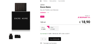 Lalique Encre Noire 100 mL EdT voor €18,90 bij Notino