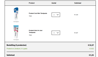 Alle Zendium en Prodent 2+3 gratis bij Kruidvat