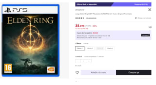 Juego PS5 Elden Ring por 35.69€ (Cuenta Nueva 25.69€)