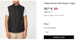 Chaleco técnico de Hombre Oakley Oslo Sherpa por 29.99€