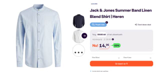 Jack & Jones Linnen blend overhemd voor €14,95 bij Ibood iBOOD