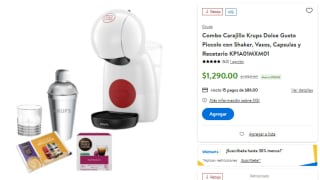 Combo Carajillo Krups Dolce Gusto Piccolo y más por $1,290 en Walmart