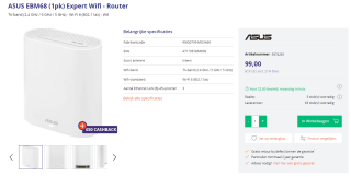 Asus EBM68 ExpertWiFi Router voor €49 bij Azerty