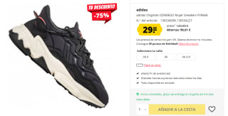 Zapatillas de Mujer adidas Originals OZWEEGO por 29.99€