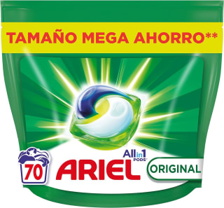 140 pastillas Ariel por 38,66€